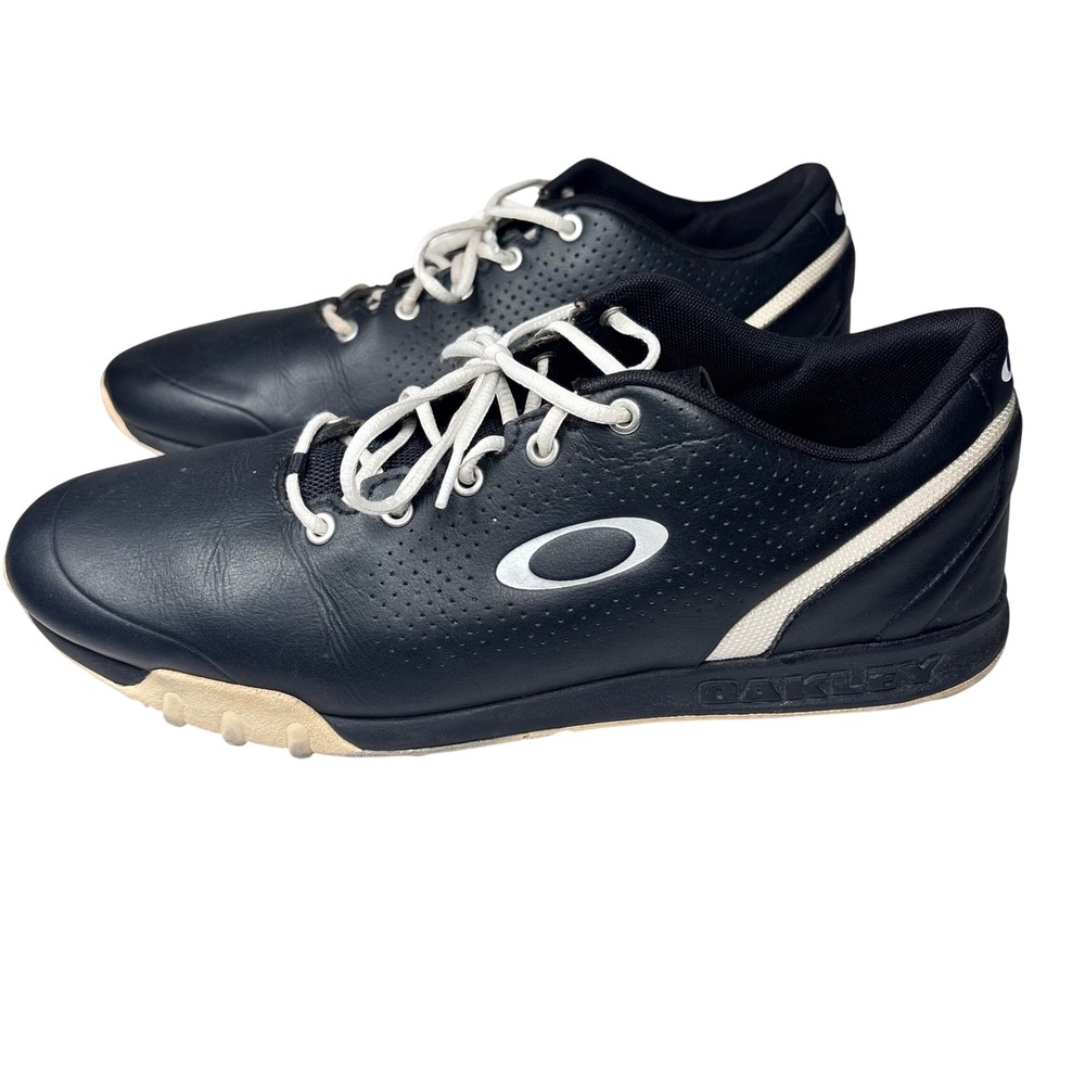 Oakley Shoes Sneakers Black Leather Perforated‎ Golf Athletic Sport Men Size 13